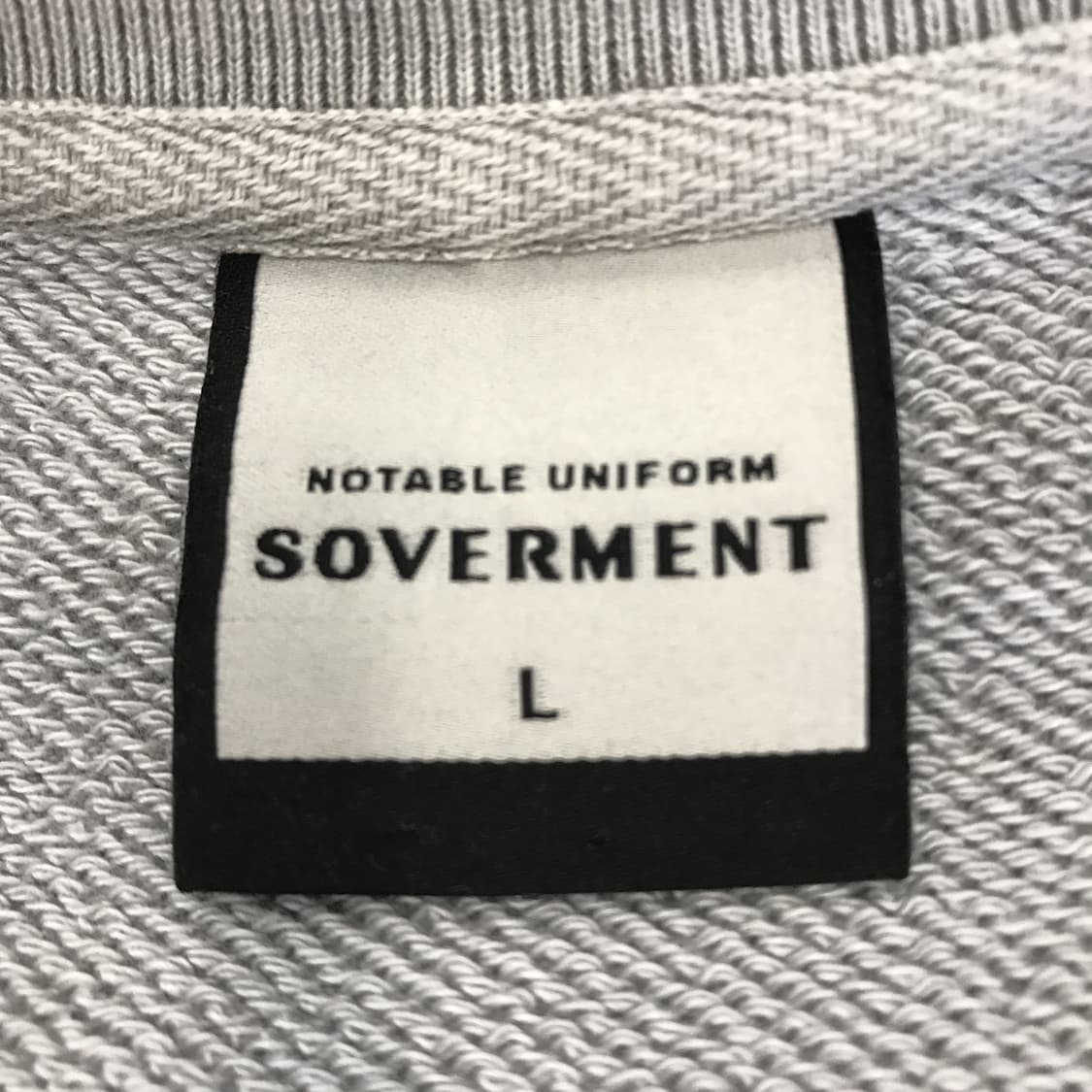 소버먼트 980g 피그먼트 맨투맨 건메탈 [L] 상품이미지5