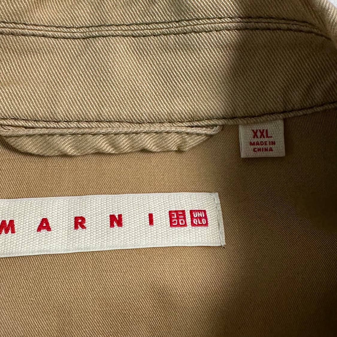 마르니x유니클로 베이지 코튼 자켓 상품이미지7
