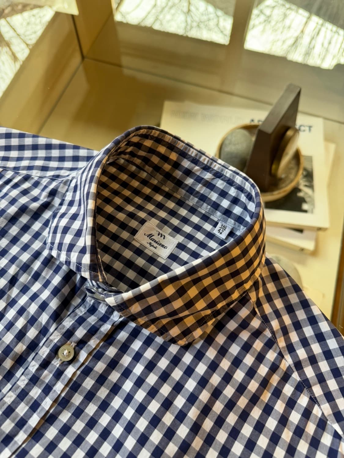 마리아노 깅엄 체크 셔츠 100 상품이미지8
