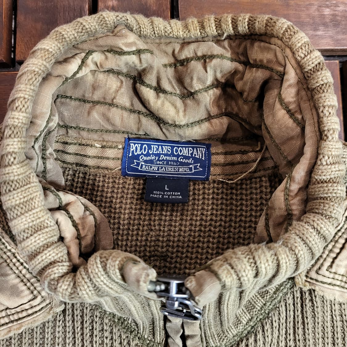 폴로 랄프로렌 진 니트 집업  (L) 상품이미지3