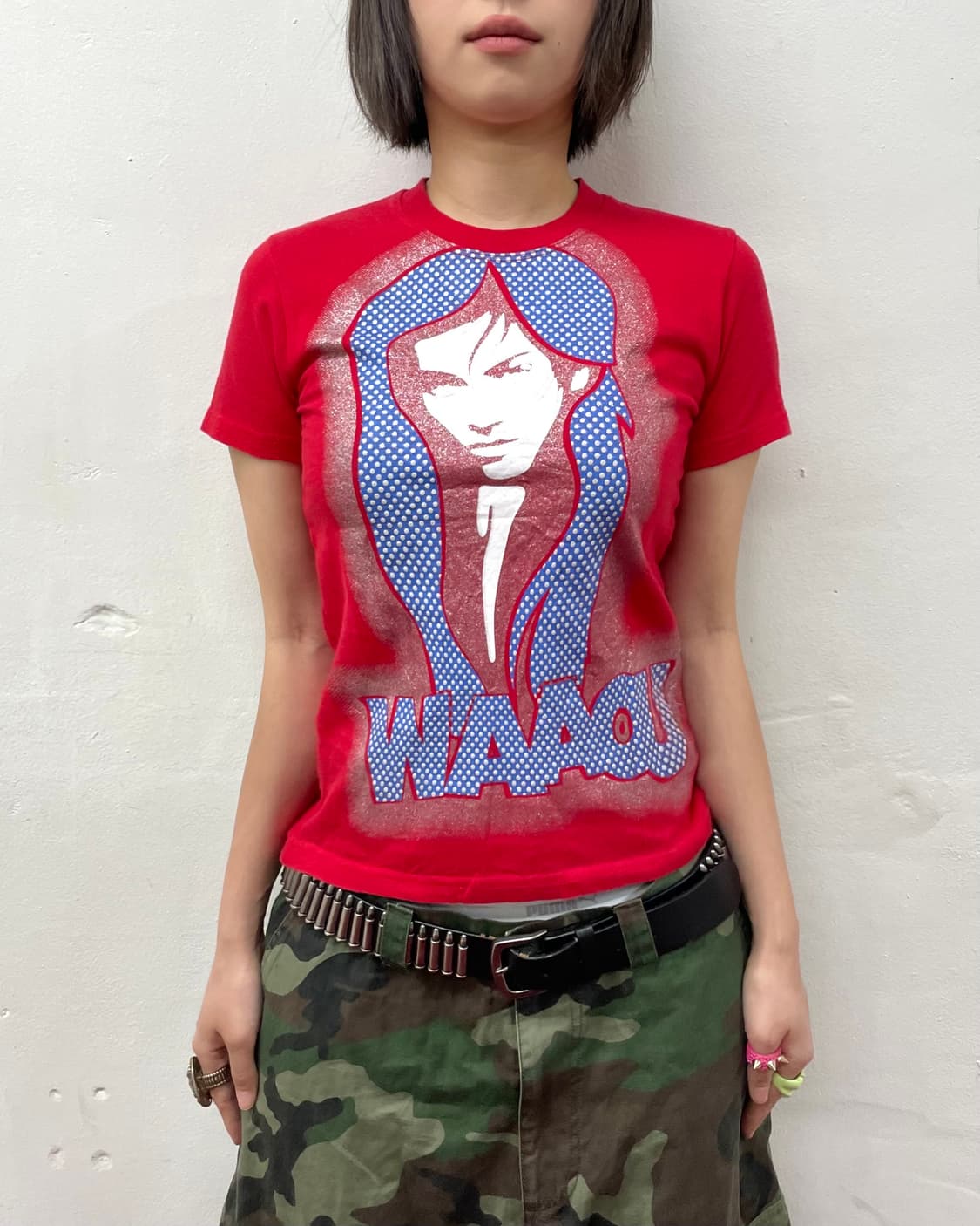 Glossy Dot Girl Red T-Shirt 상품이미지2