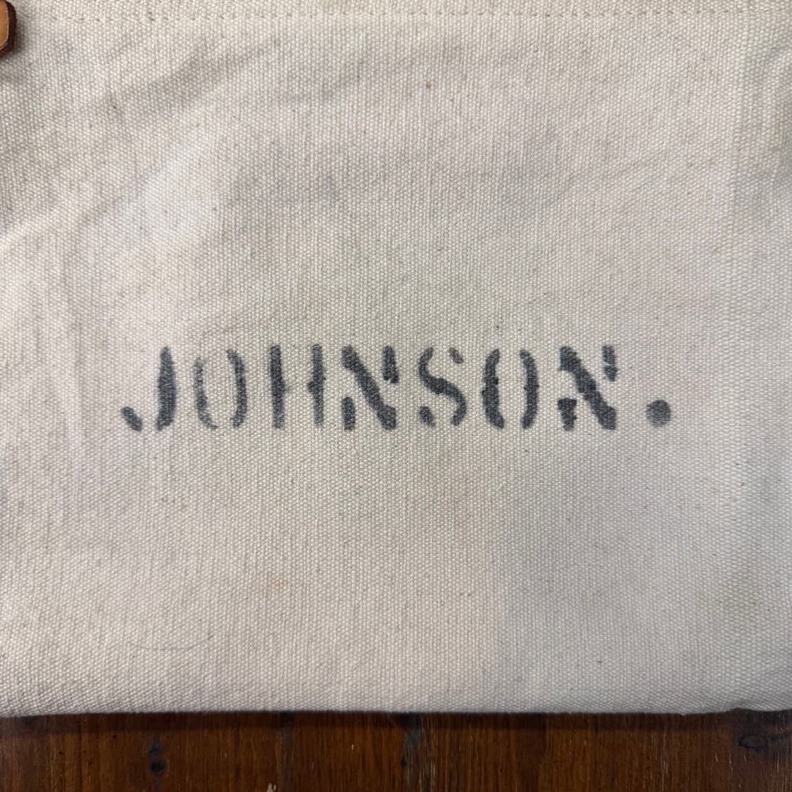 존슨 JOHNSON 캔버스 파우치 (레더 스트랩) 상품이미지2