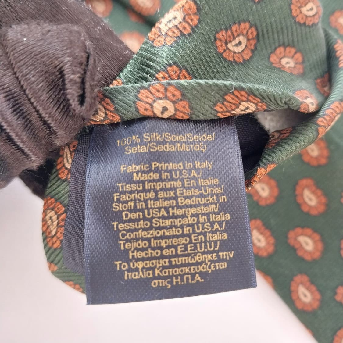 브룩스 브라더스 실크 페이즐리 넥타이 8.6cm A+등급 K1637
 상품이미지10