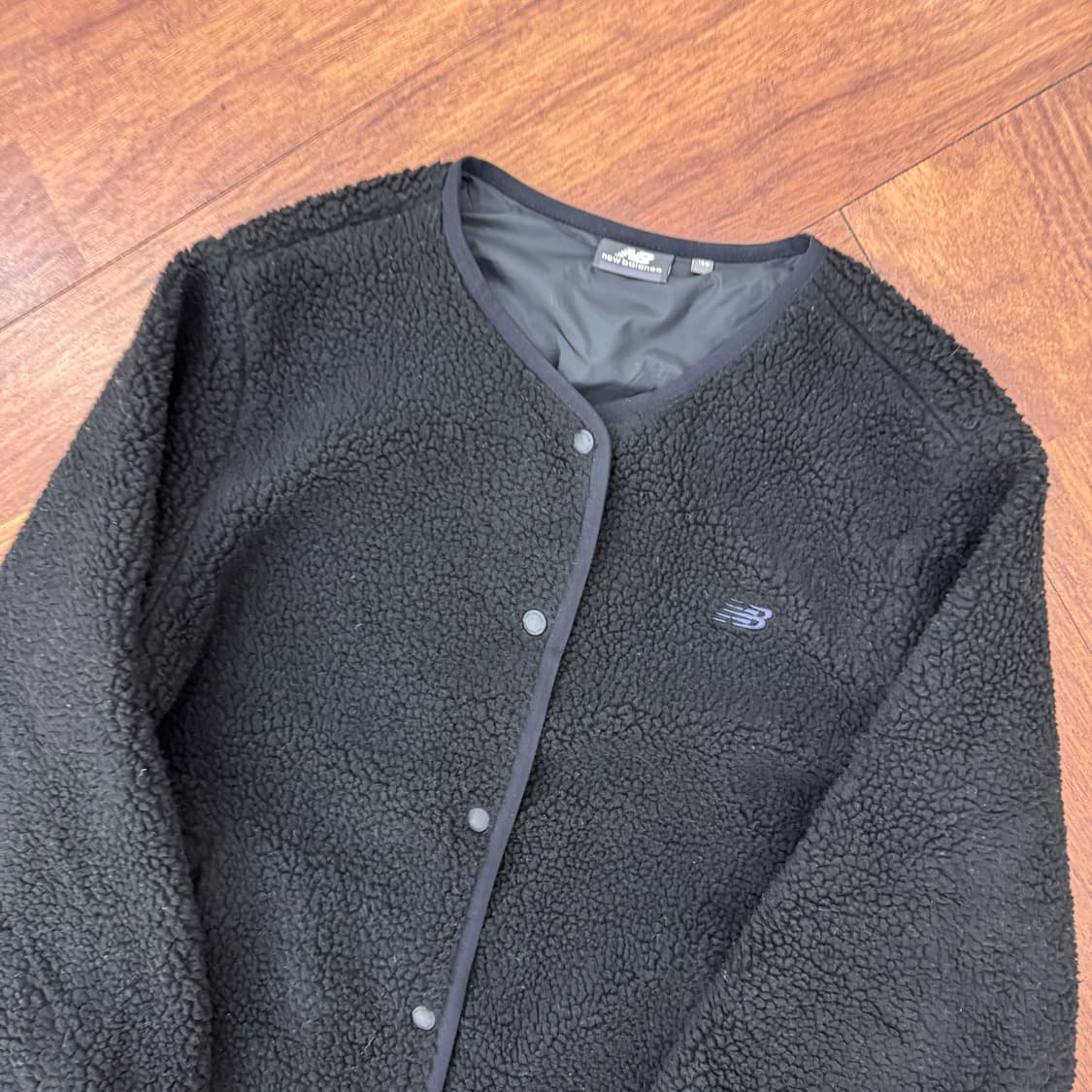 여성용 160 뉴발란스 빅로고 플리스 가디건  상품이미지4