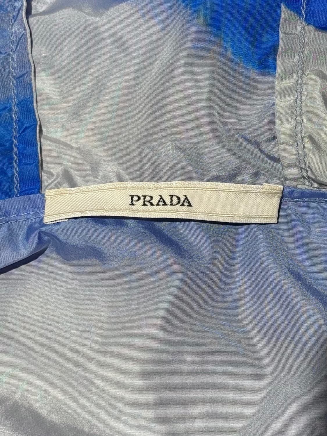 프라다 10ss 블루 트로피컬 프린팅 윈드 브레이커 상품이미지7