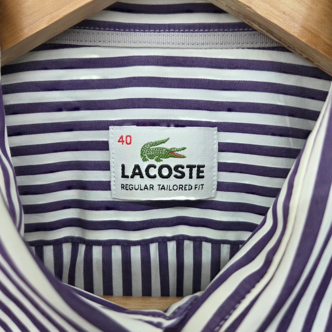 라코스테 스트라이프 긴팔 셔츠 남m 상품이미지4