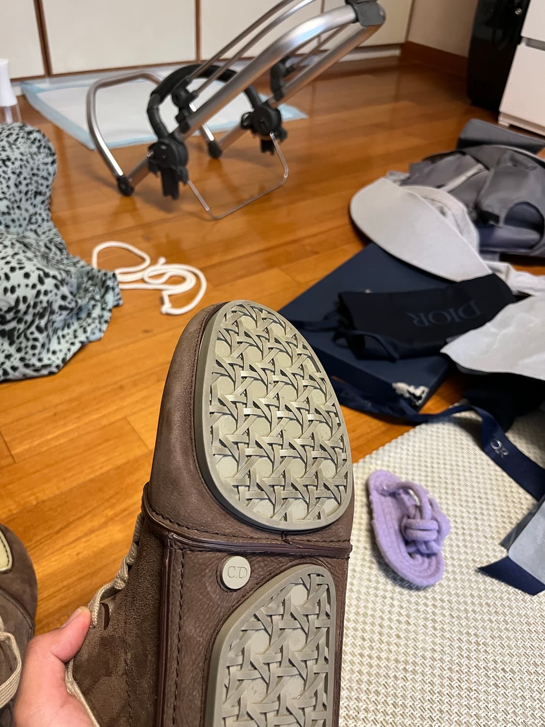 디올 로디  roadie 레이스업 부츠 43 브라운 상품이미지2