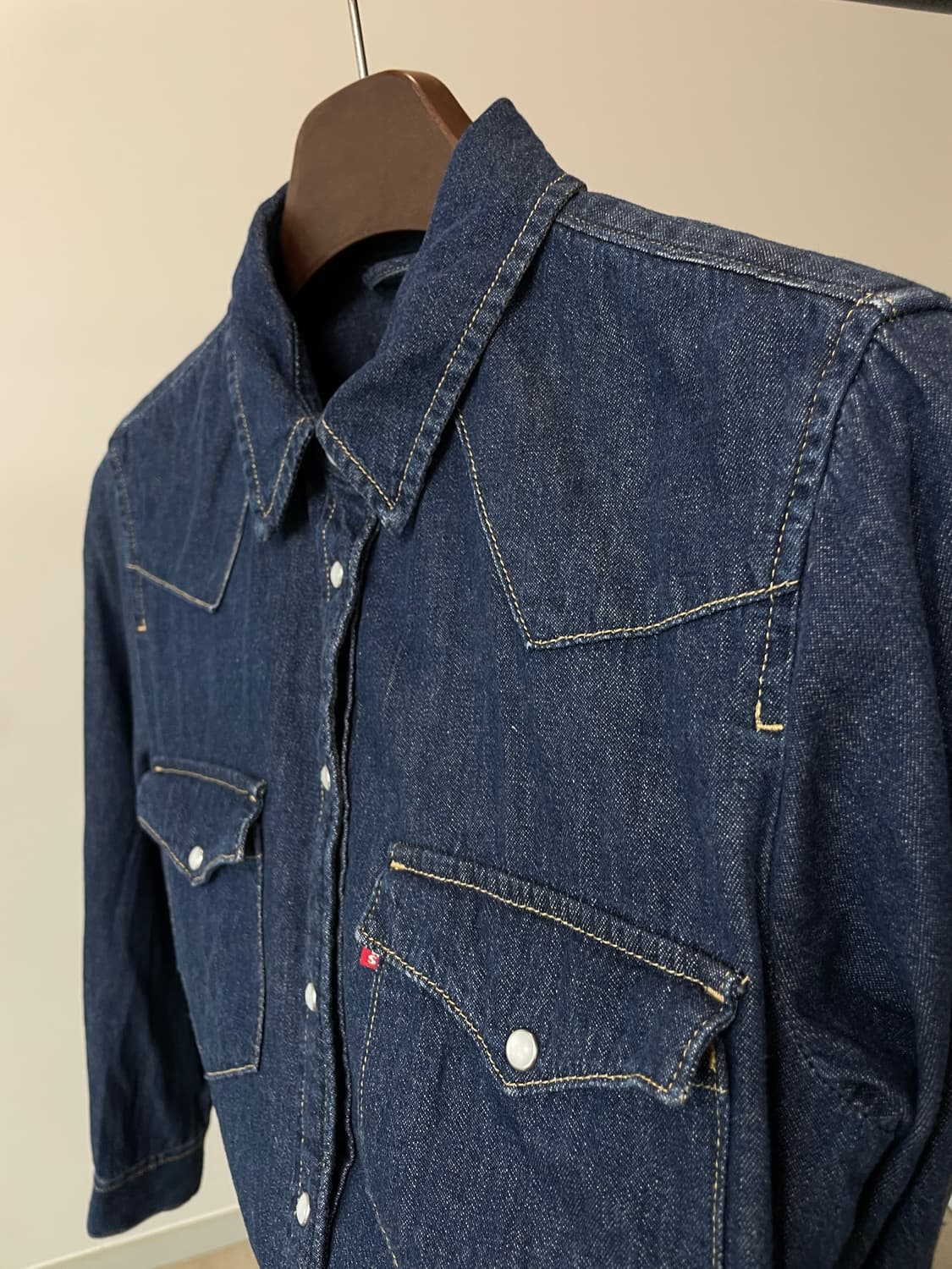 (S) Levis 리바이스 투포켓 웨스턴 데님 셔츠 상품이미지2