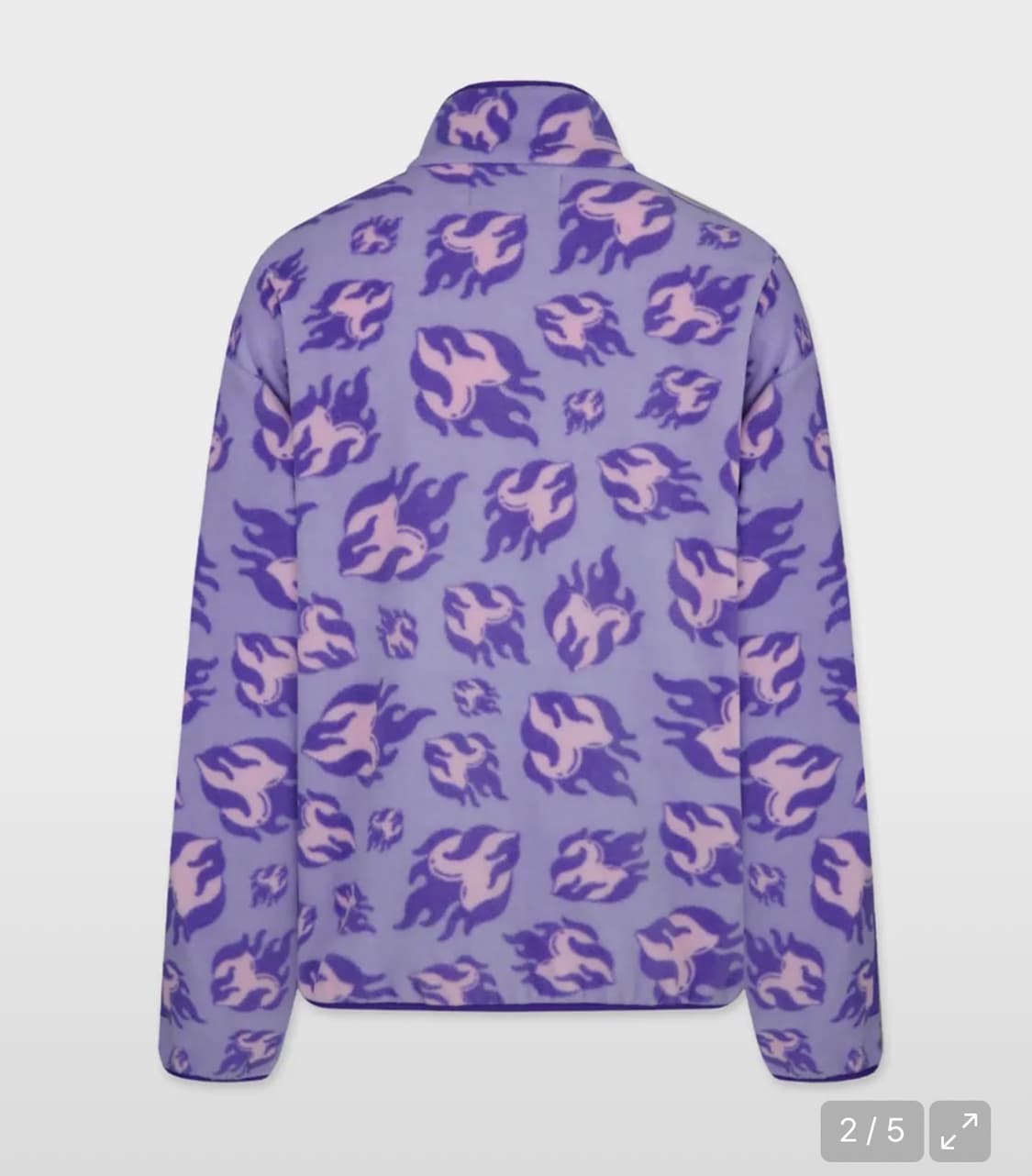 [L] 선데이 스쿨 버닝 러브 플리스 맨투맨 퍼플 새상품 상품이미지2