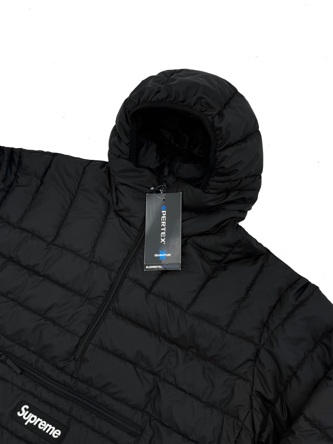슈프림 마이크로 다운 하프 집업 블랙 23 L 상품이미지2