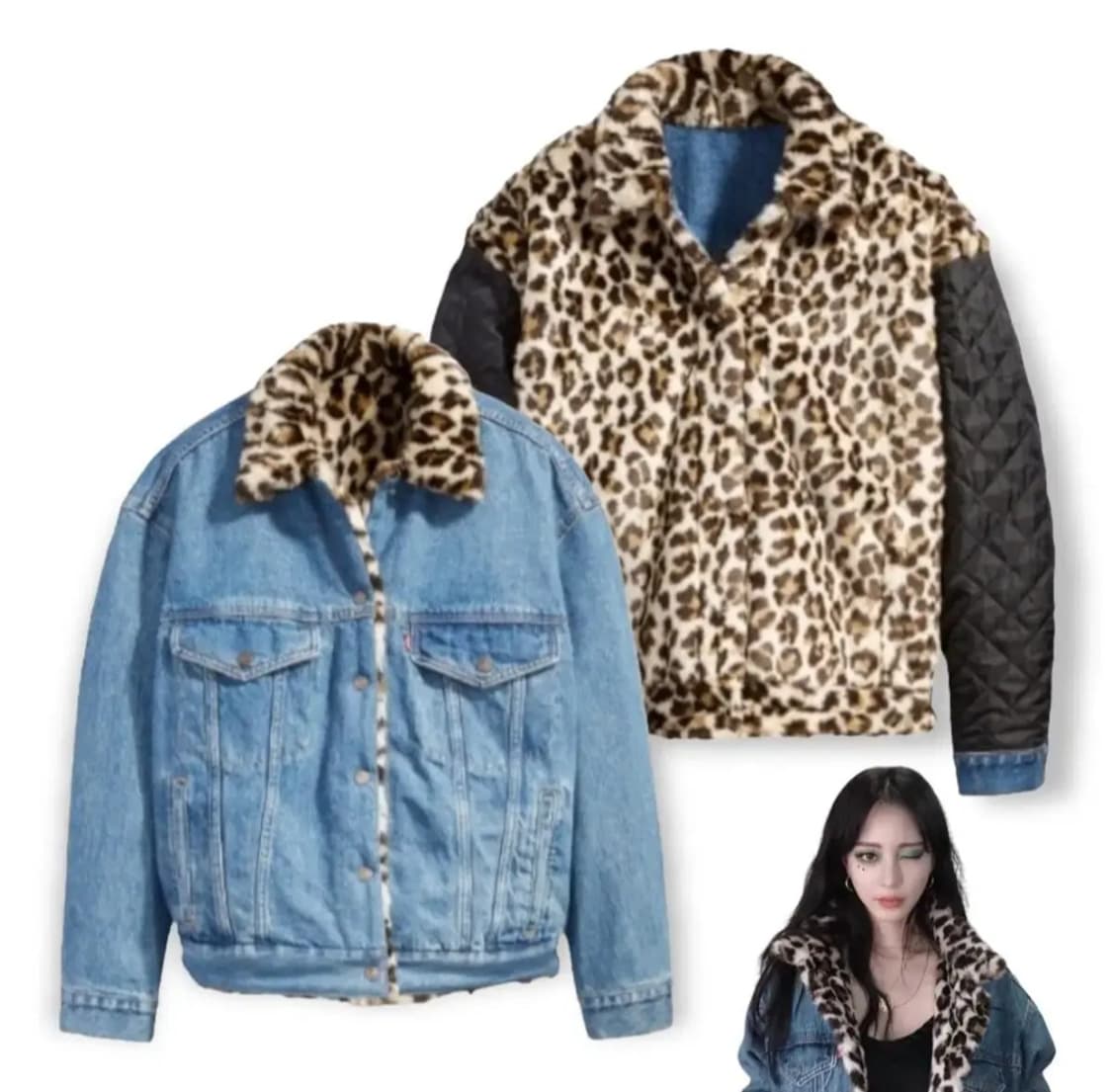 (한정 M)19FW 리바이스 쉐르파데님자켓 리리바이스 빅E 리바이스퍼자켓 상품이미지1