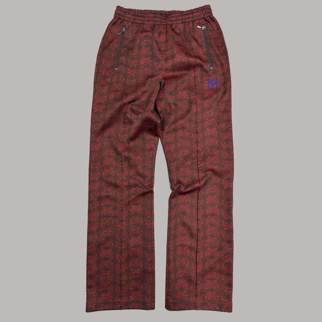 니들스(NEEDLES) 21aw 레드 파피용 자카드패턴 밴딩 트랙 팬츠 상품이미지9