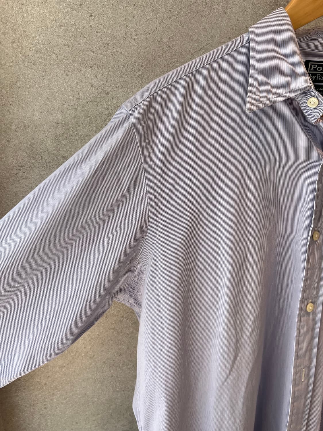 90. 폴로 랄프로렌 앤드류 마이크로 스트라이프 셔츠 (No Pony) 상품이미지3