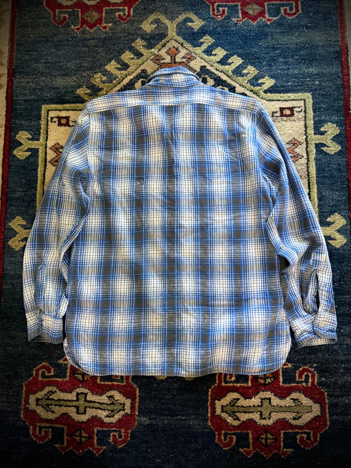 1950s Winter King Sanforized 플란넬 체크 셔츠 상품이미지2