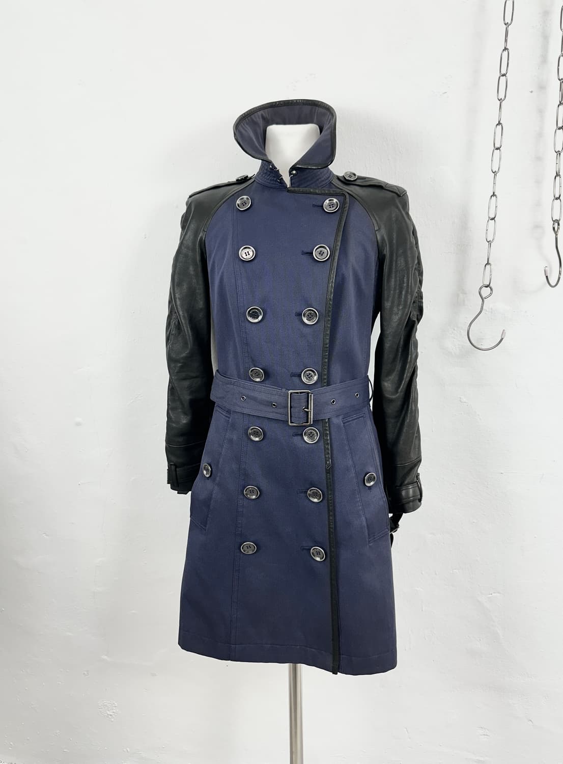 Burberry Brit Napoleon Leather-Mix Jacke 상품이미지6