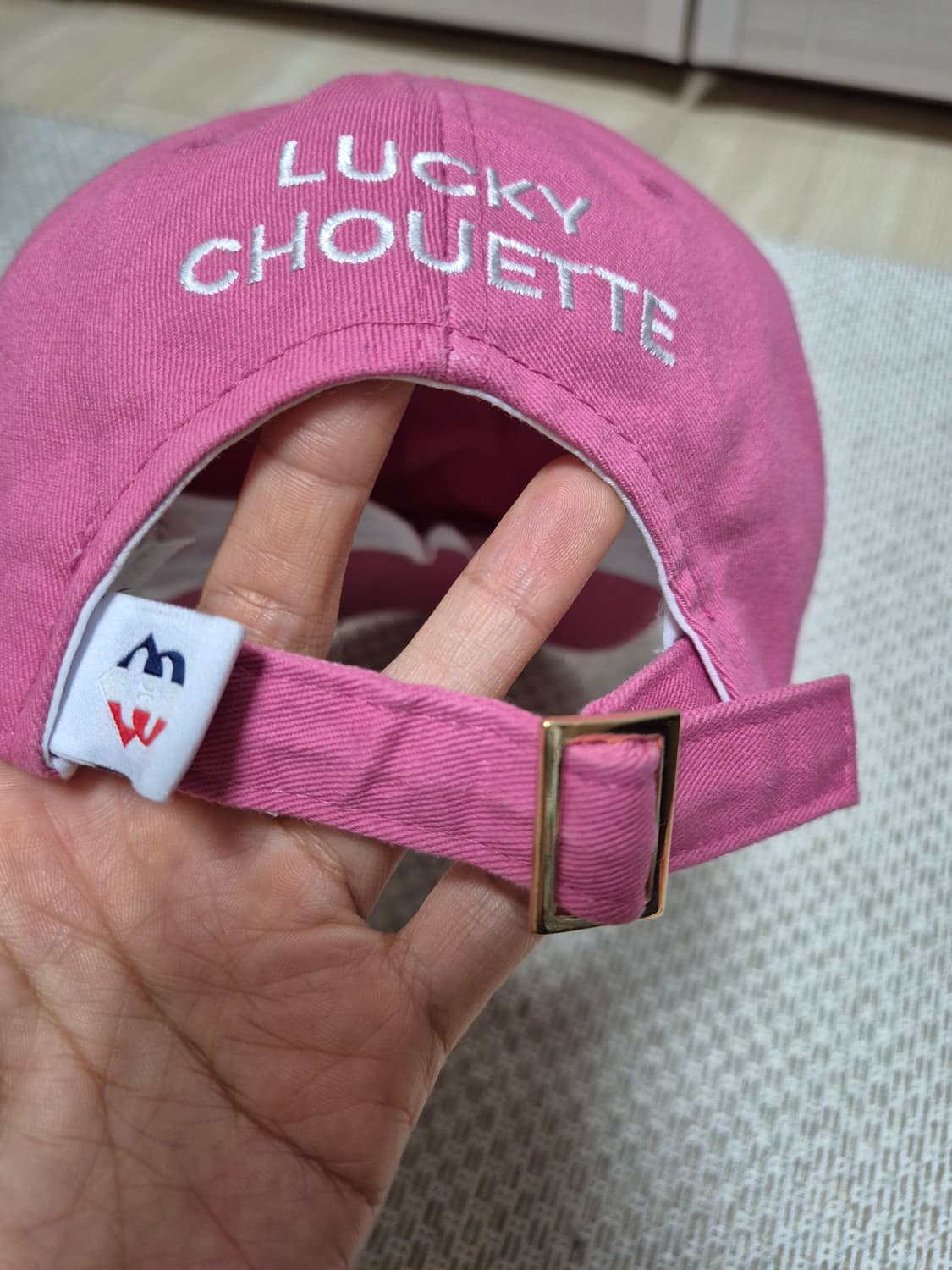 럭키슈에뜨 모자 캡모자 핑크모자 볼캡  상품이미지3
