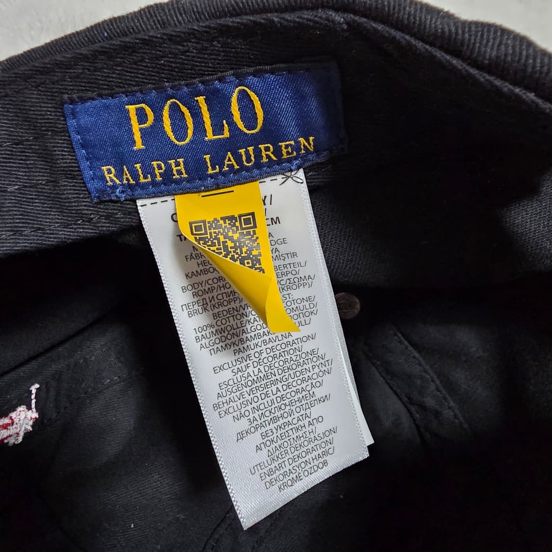 폴로 랄프로렌 치노 볼캡 블랙 상품이미지6