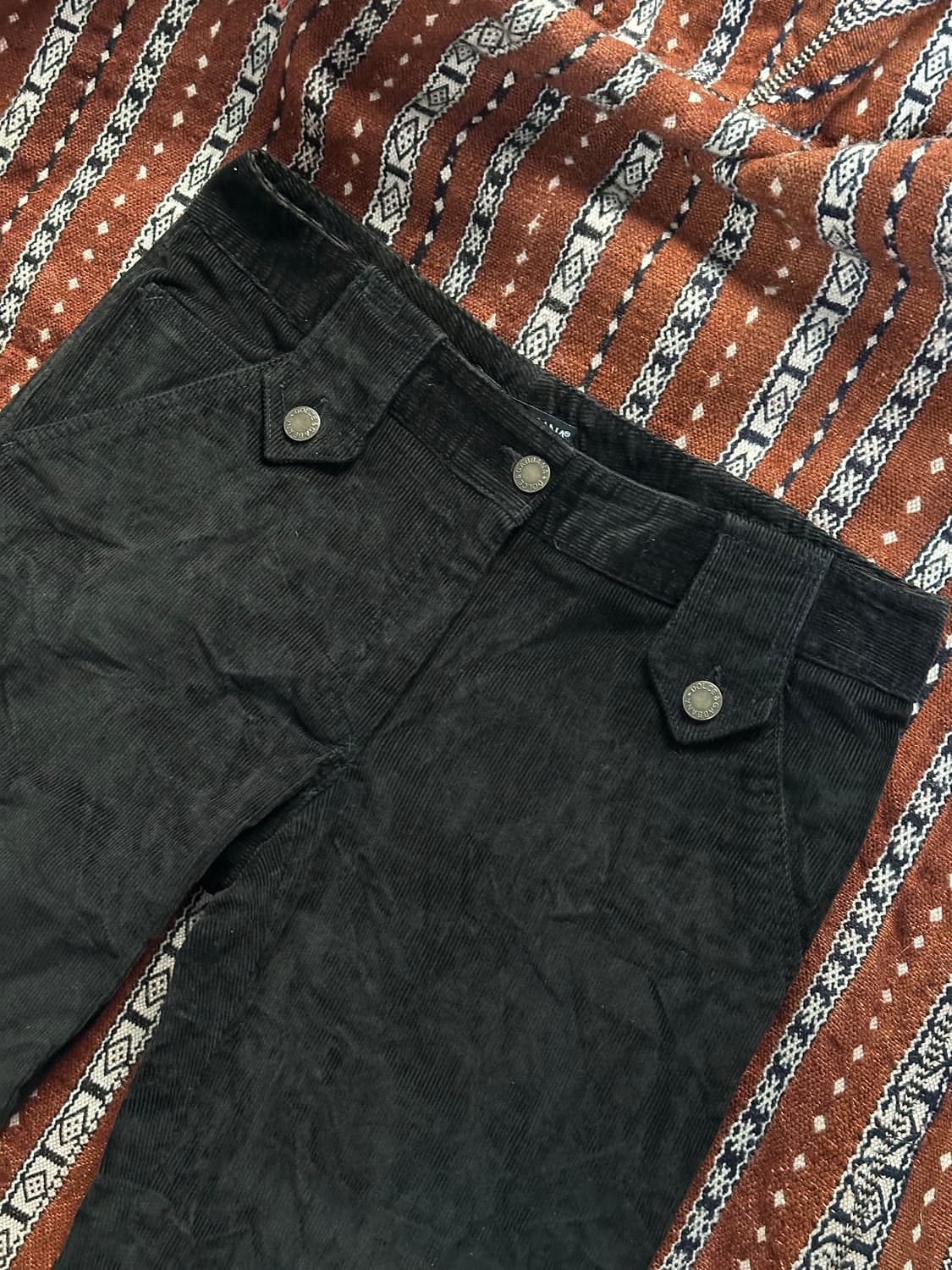 돌체앤가바나 여성 코듀로이 바지 블랙 40 상품이미지6