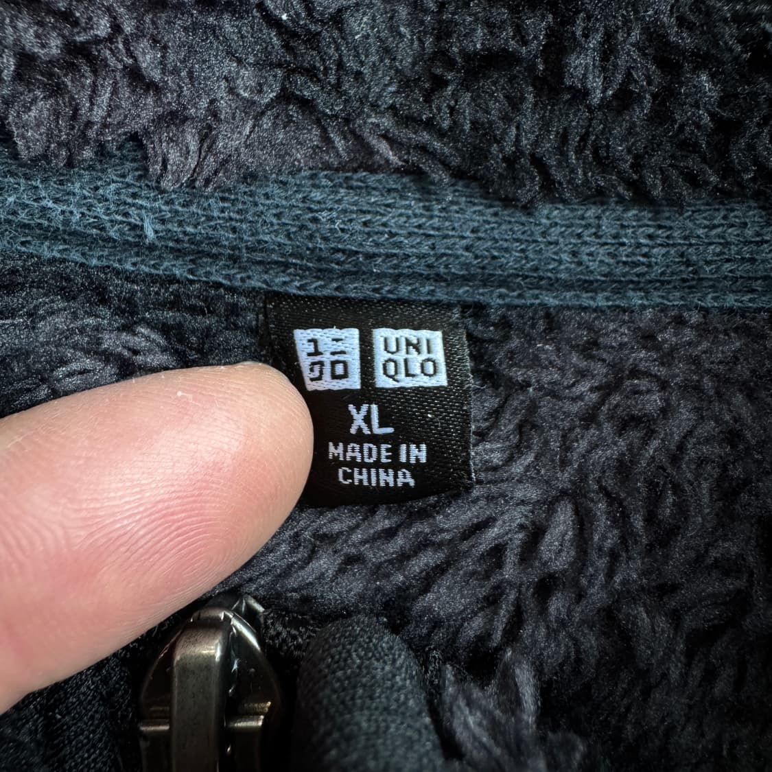 유니클로 제팬 카모 플리스 자켓 블랙 상품이미지4