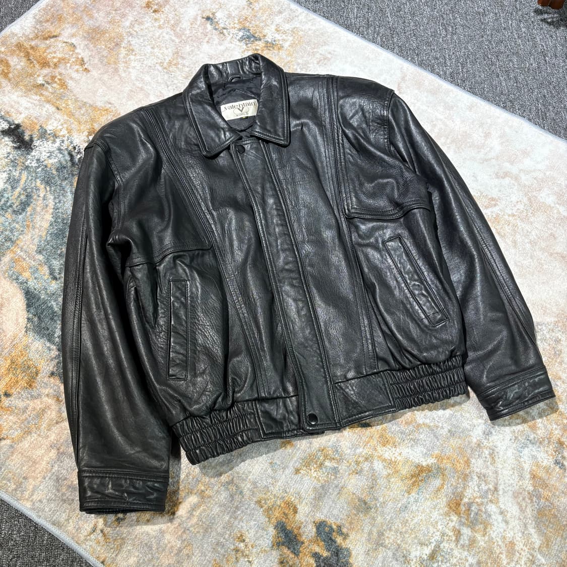 빈티지 양가죽 레더 자켓 상품이미지1