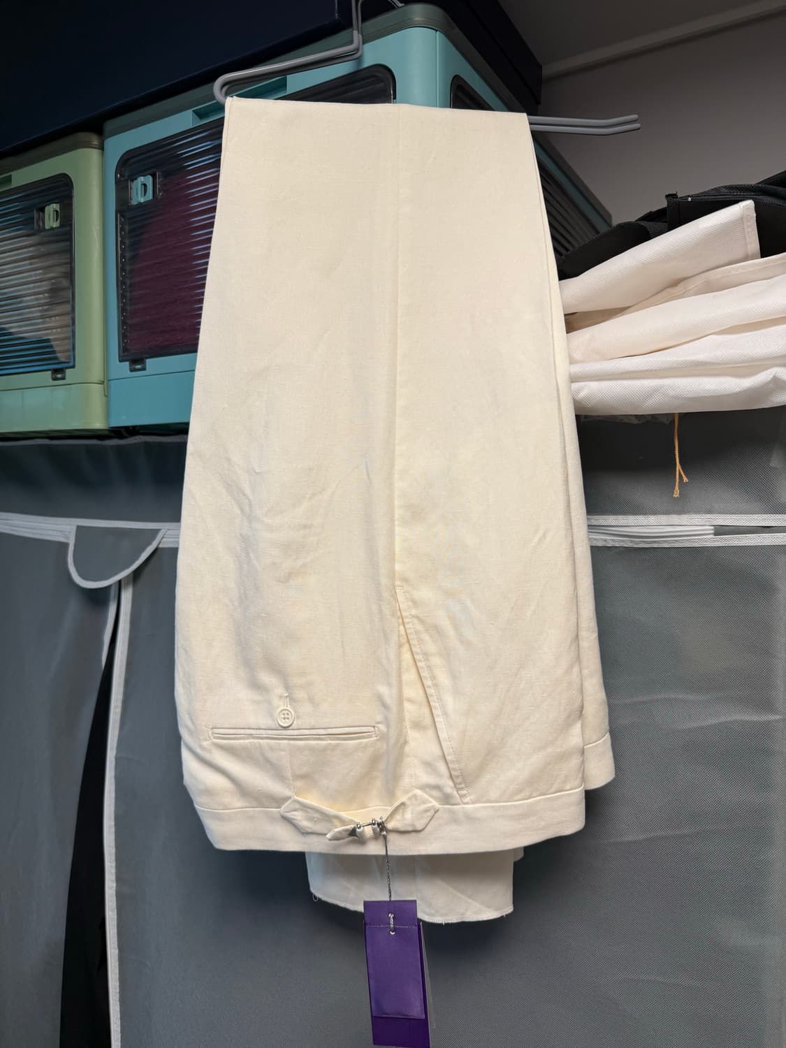 폴로 퍼플라벨 그레고리 실크린넨트라우저 32 상품이미지4