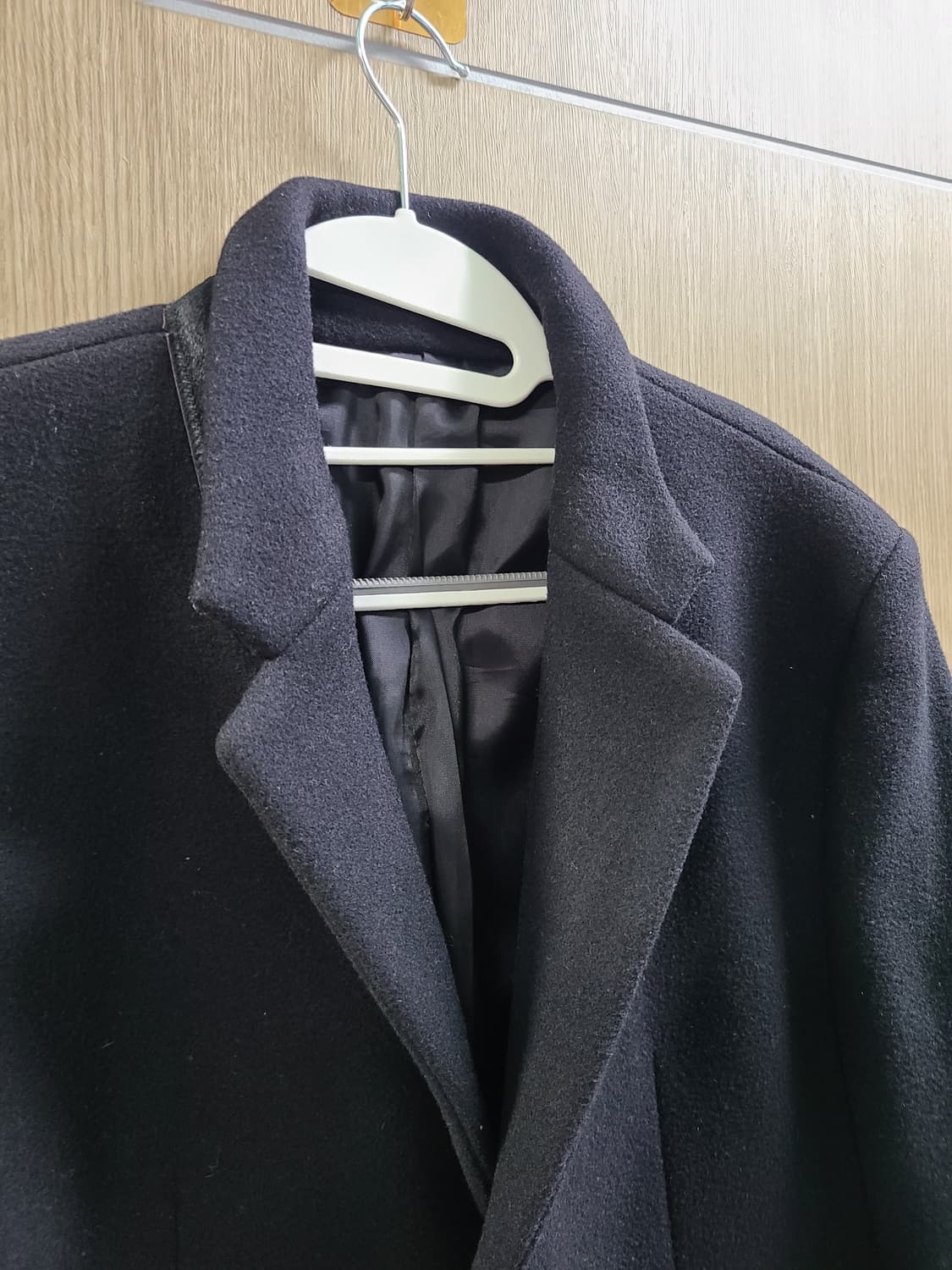 시스템옴므 울캐시미어 블랙코트 105 상품이미지2