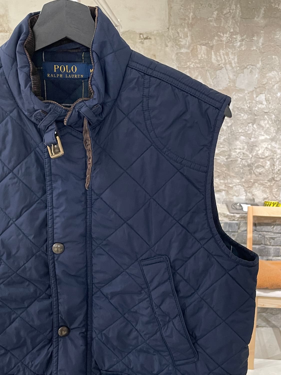폴로 랄프로렌 네이비 나일론 퀼팅 베스트 상품이미지3