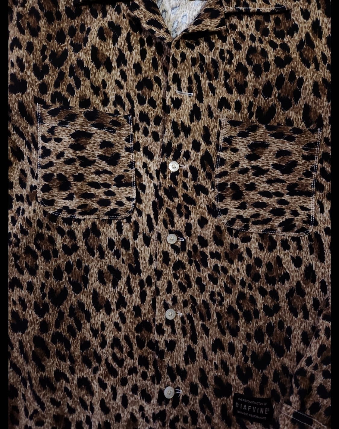 디아프바인 레오파드 셔츠. 호피/사카이/비즈빔/데우스/스투시/칼하트 상품이미지3
