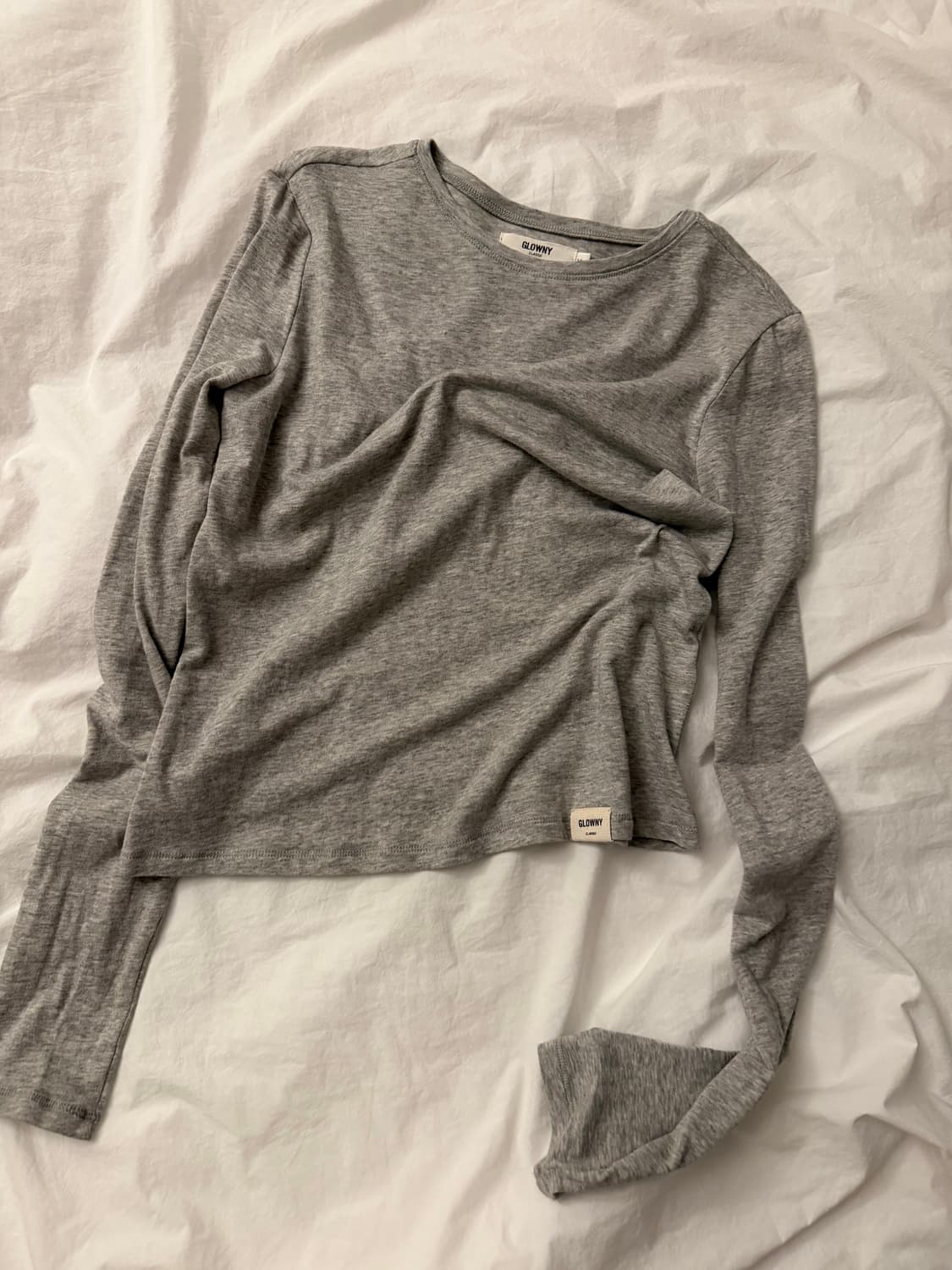 GLOWNY 글로니 클래식 롱슬리브 그레이 상품이미지1