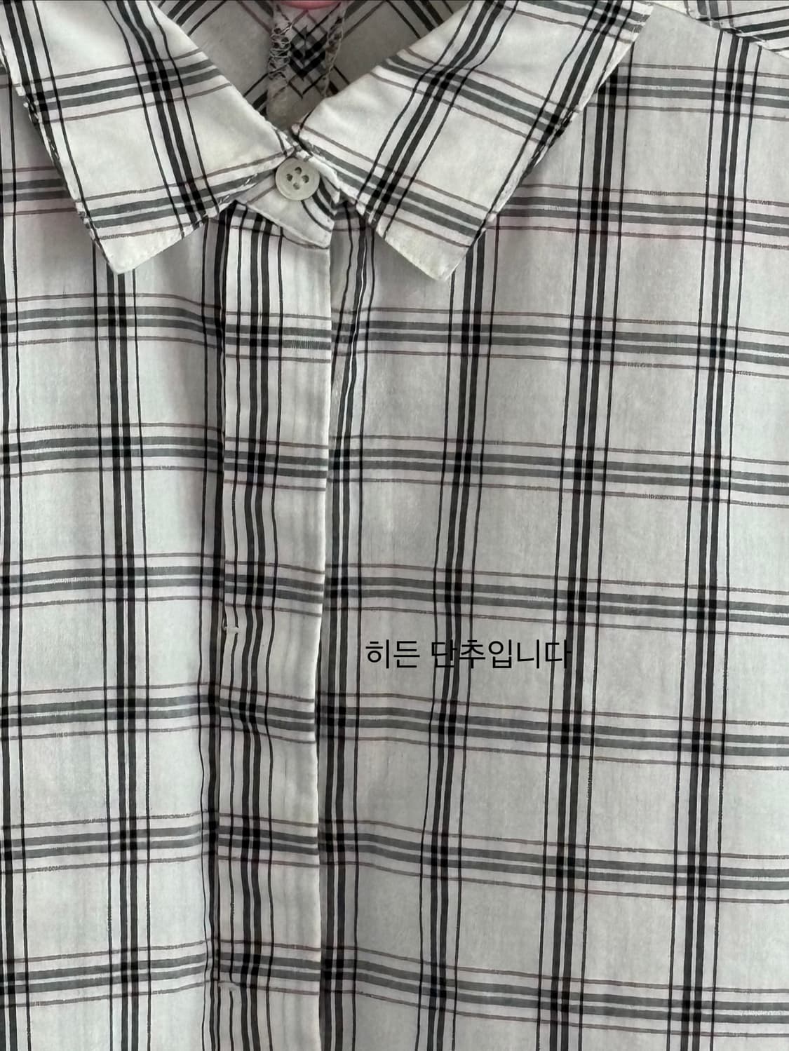 체크 블라우스 상품이미지4