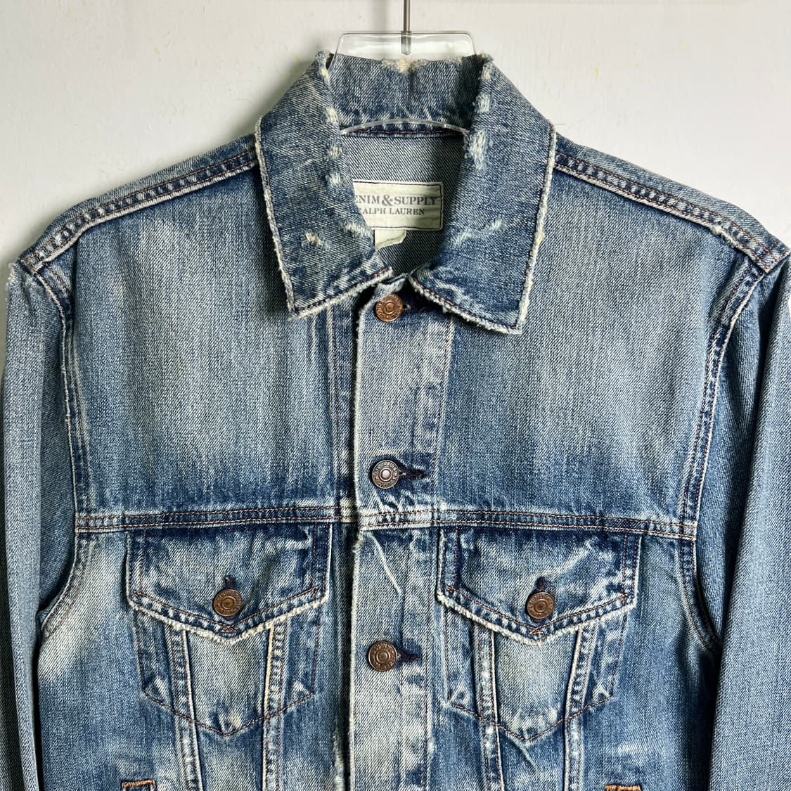 데님 앤 서플라이 랄프로렌 빈티지 워싱 데님 트러커 자켓 XS 상품이미지4