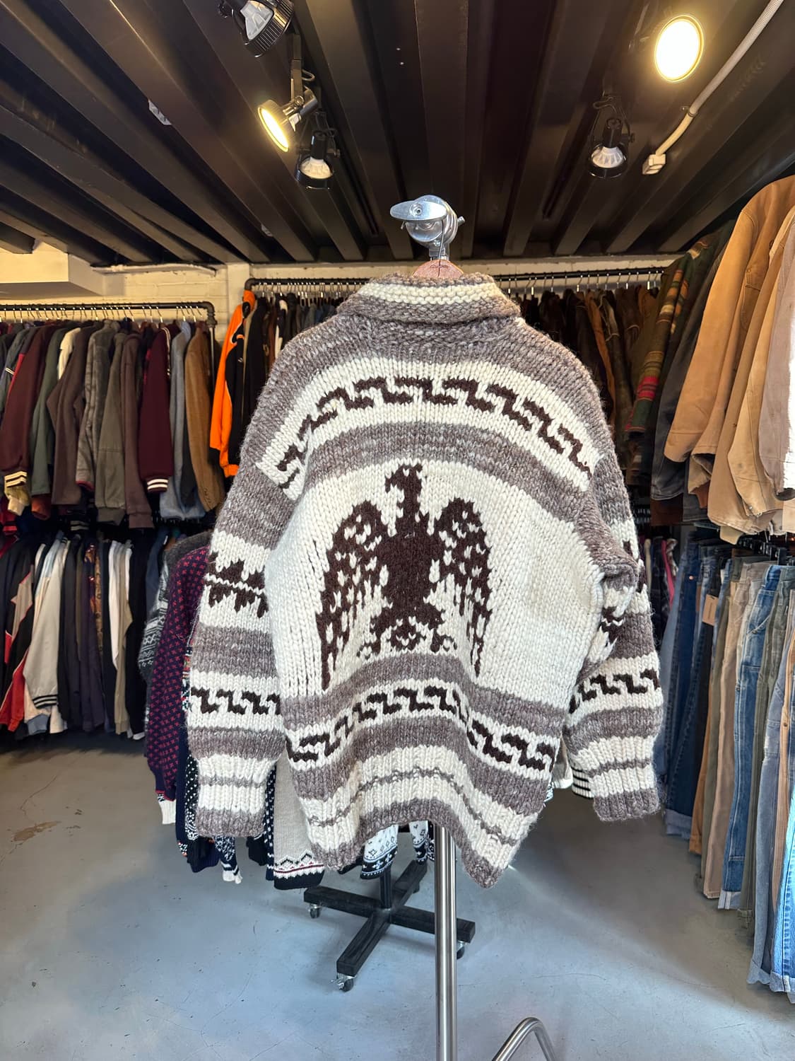 캐나다 헤비울 코위찬 스웨터 상품이미지2