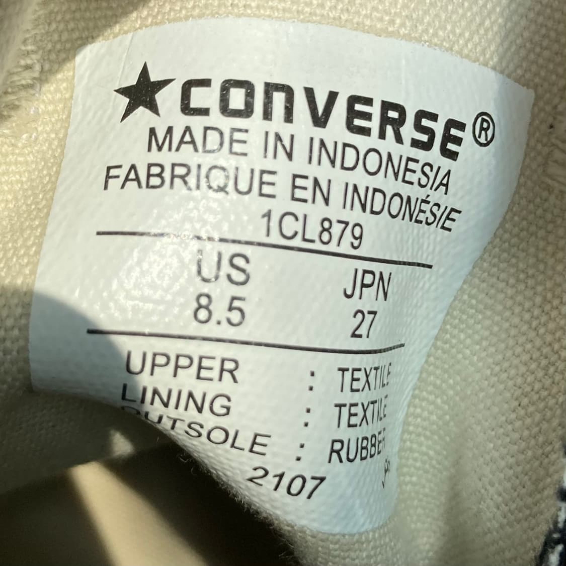 거의새것) 정품 꼼데가르송 컨버스 블랙 로우 270, 275 상품이미지7