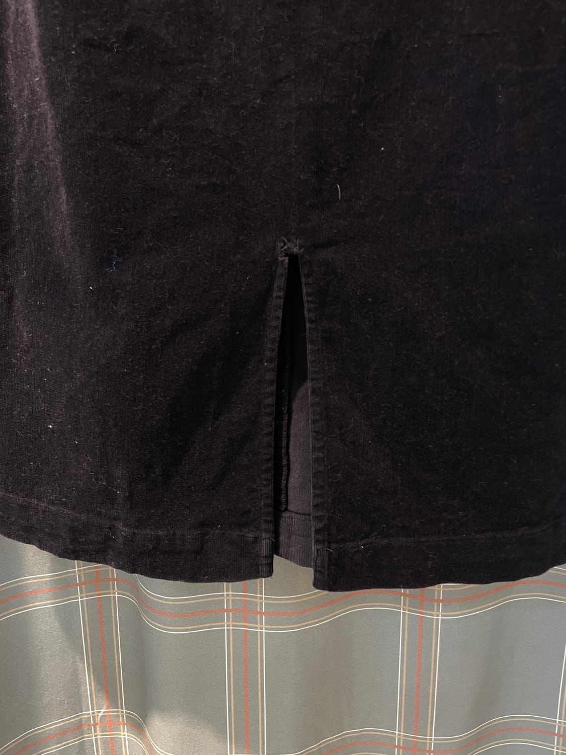 일본빈티지 코듀로이 앞트임 스커트 상품이미지3