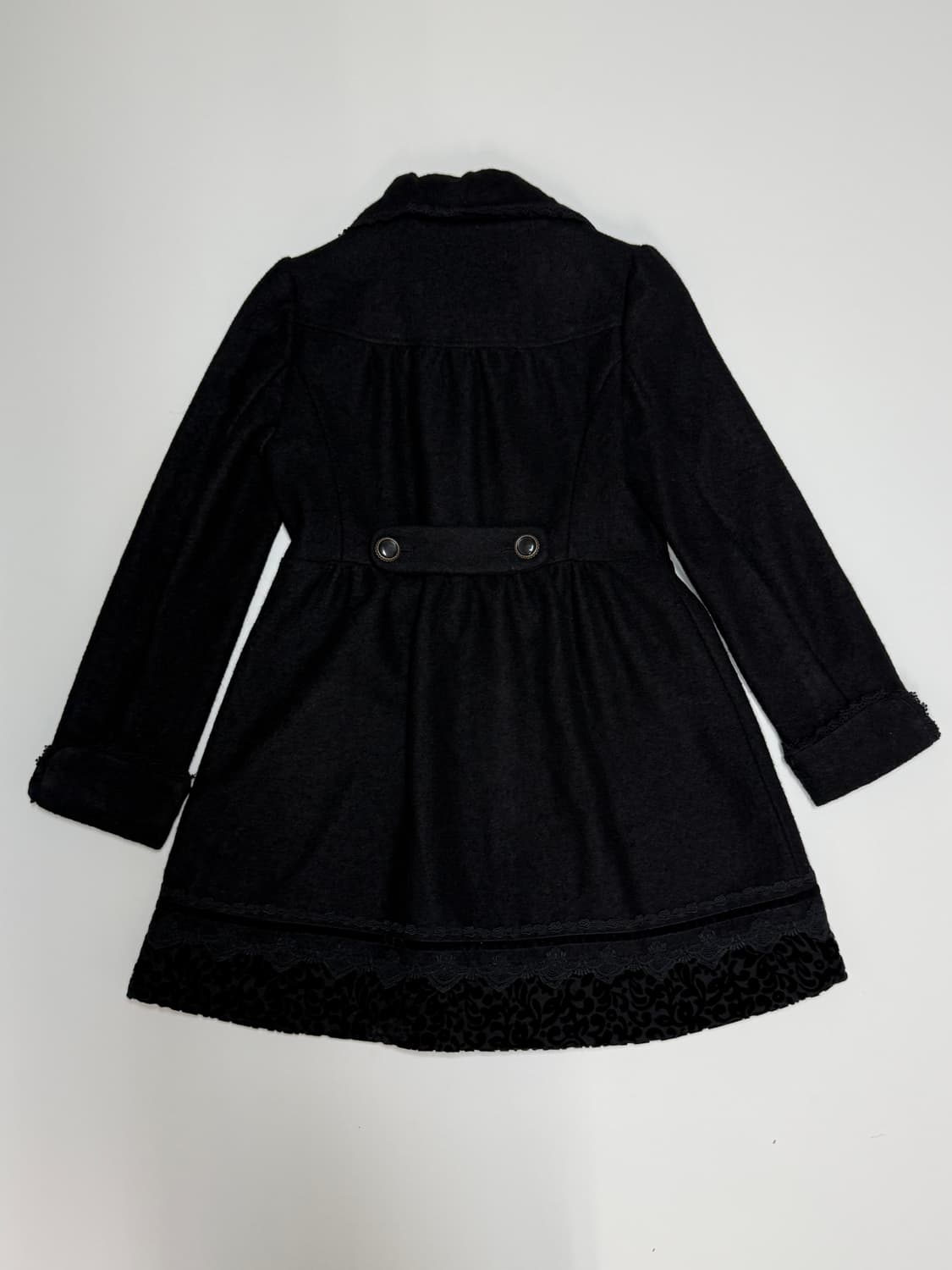 axes femme 고스로리 블랙 레이스 코트 상품이미지2