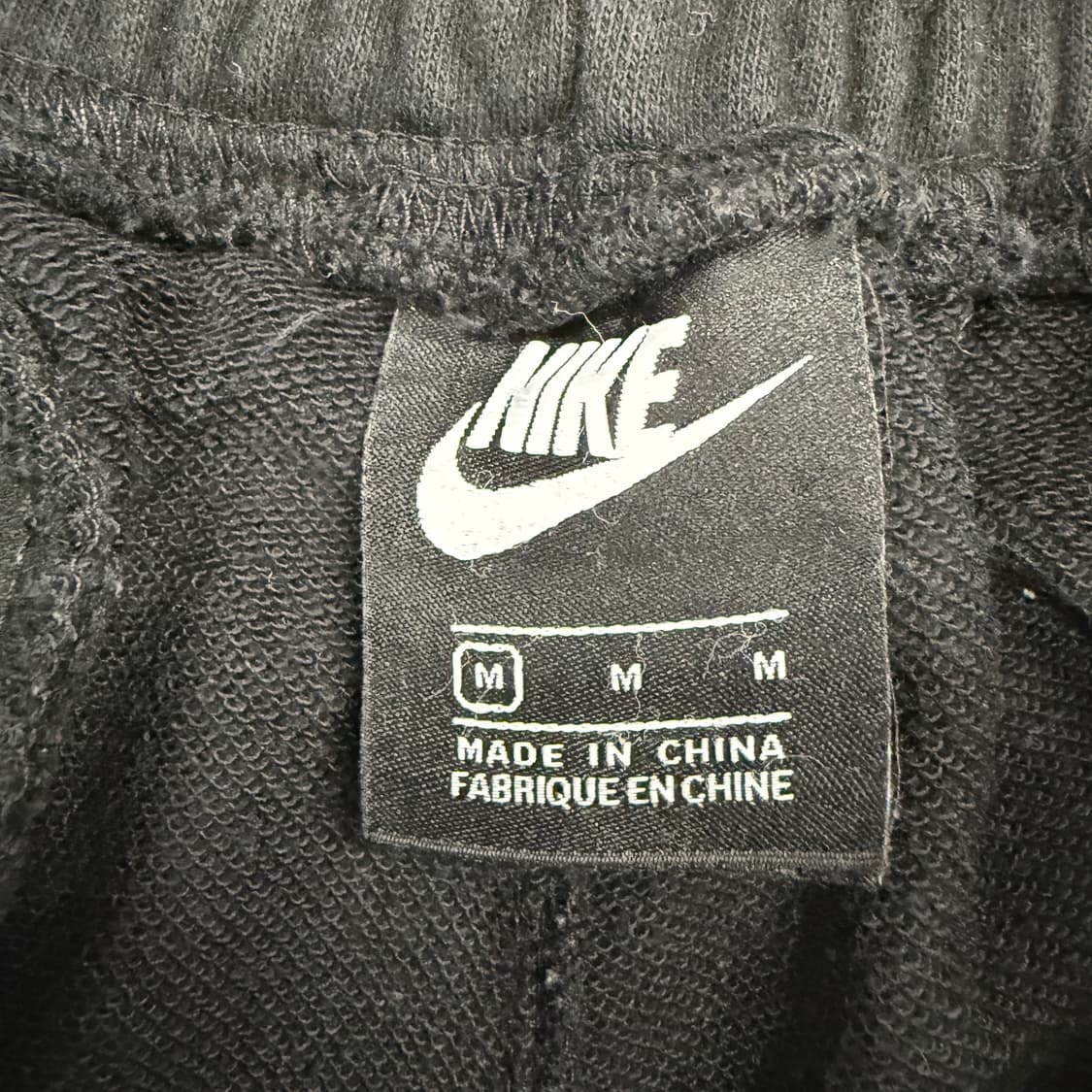 (M)나이키 더블 스우시 코튼 조거팬츠(블랙) 상품이미지3