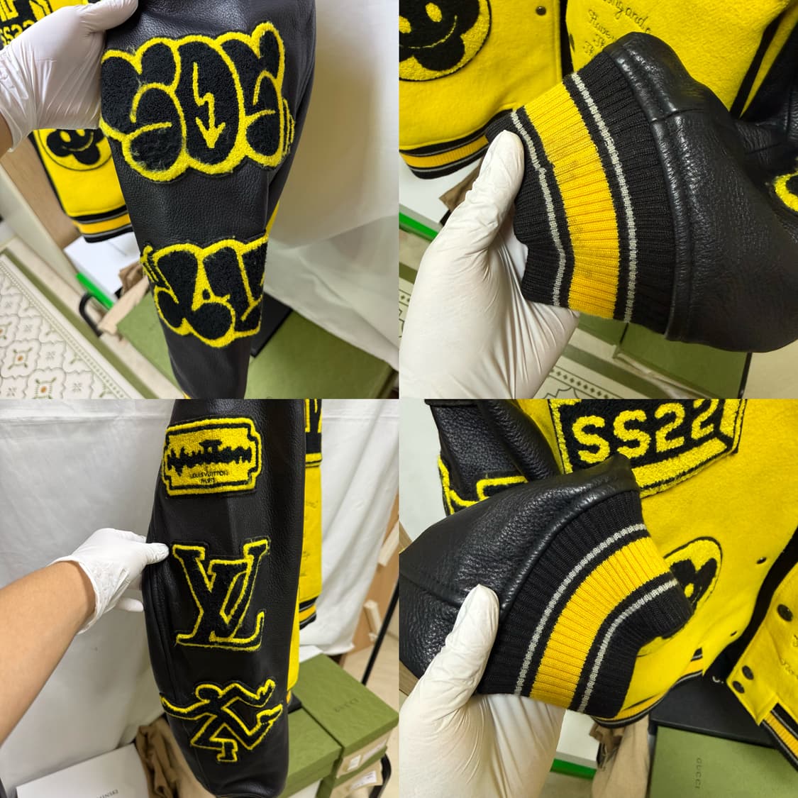 루이비통 레더 자수 바시티 자켓 1A9UIU 상품이미지5