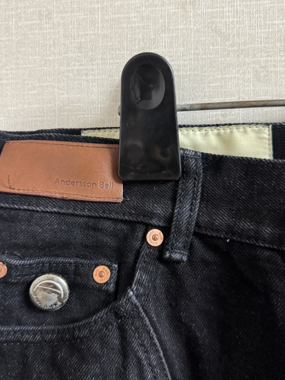 앤더슨벨 / 레이어드 블랙 데님 팬츠 / 33 상품이미지3