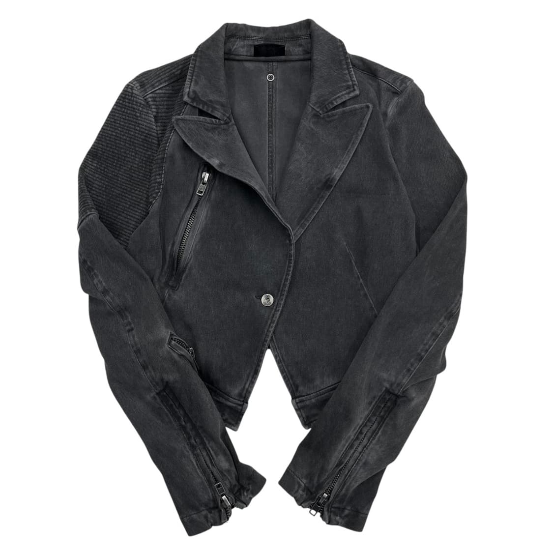 디젤 흑청 데님 카라 자켓 상품이미지3