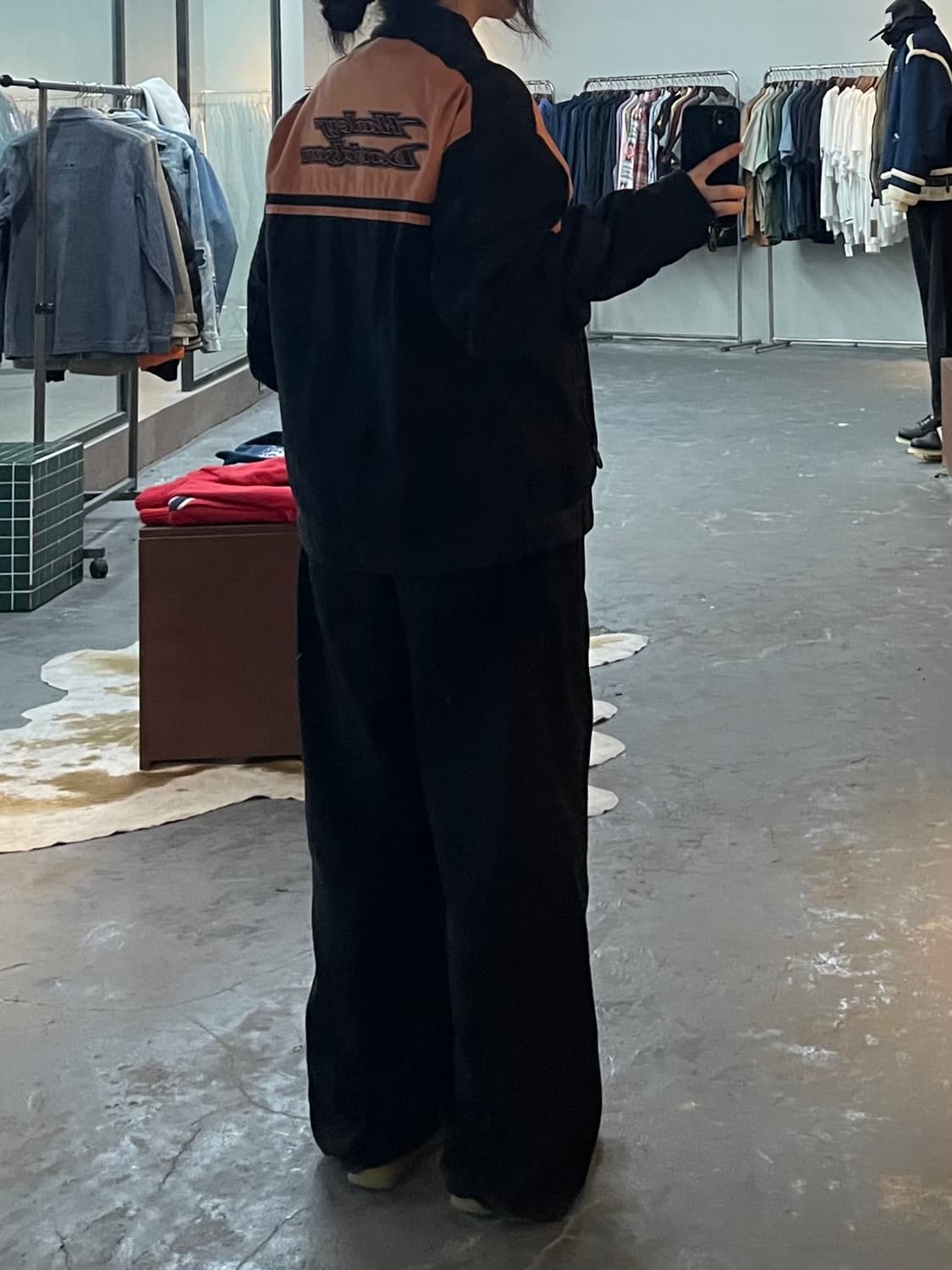 할리데이비슨 모터사이클 빅로고 코튼 레이싱 자켓 H2201 상품이미지2