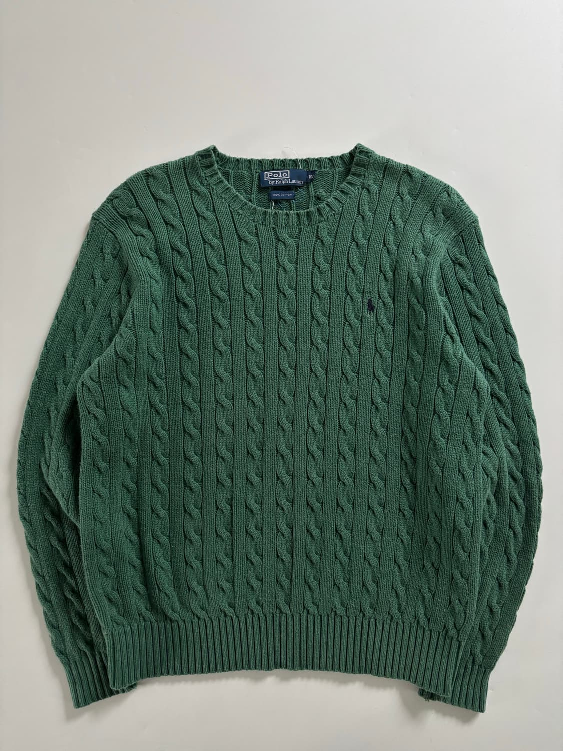 Polo 폴로 랄프로렌 그린 케이블 니트 상품이미지1