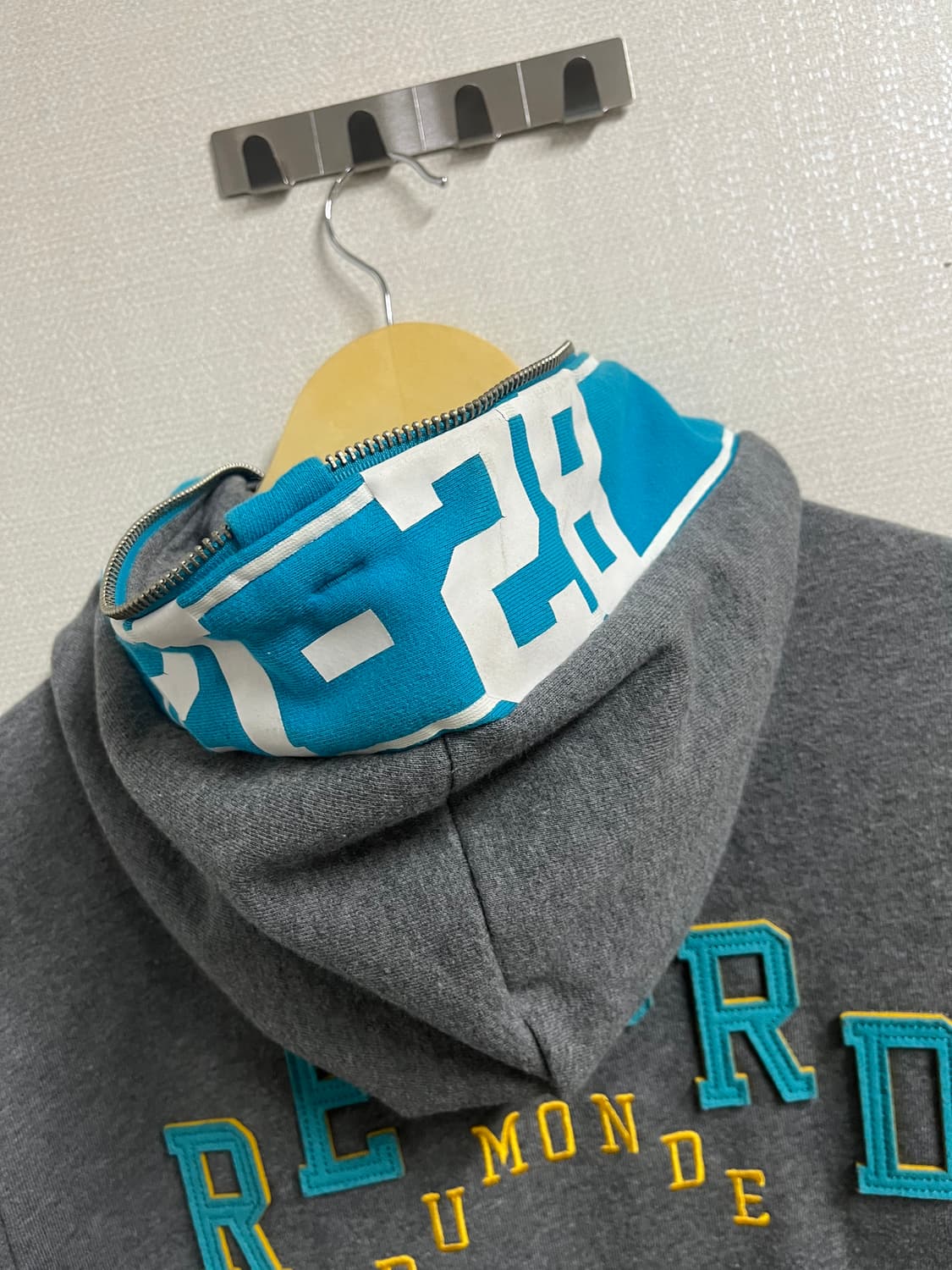 르꼬끄 회색 후드집업 상품이미지5
