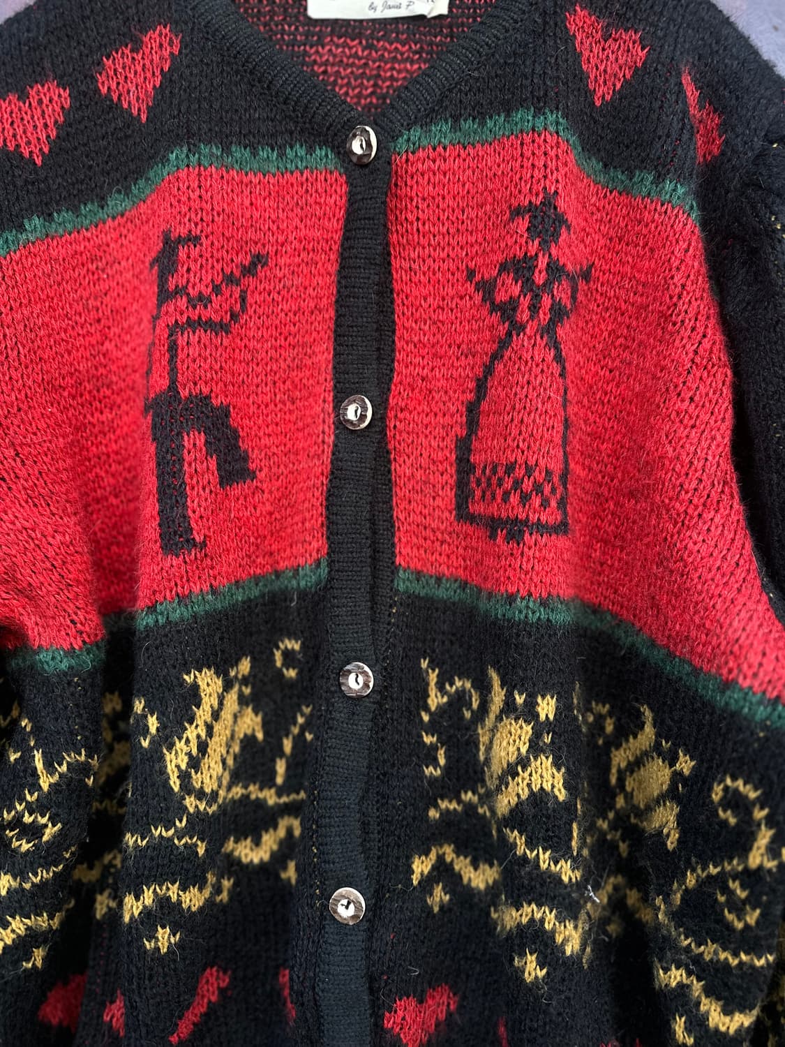 Sabrina by James P.' 티롤 빈티지 가디건 상품이미지4