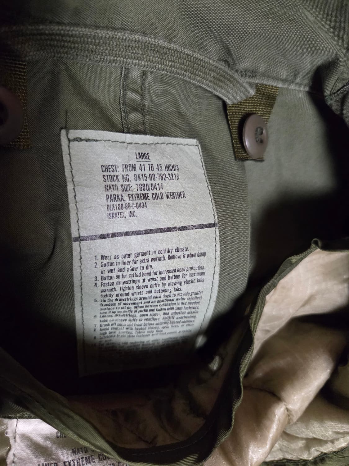 미군 오리지날 M65 개파카  밀리터리 상품이미지4