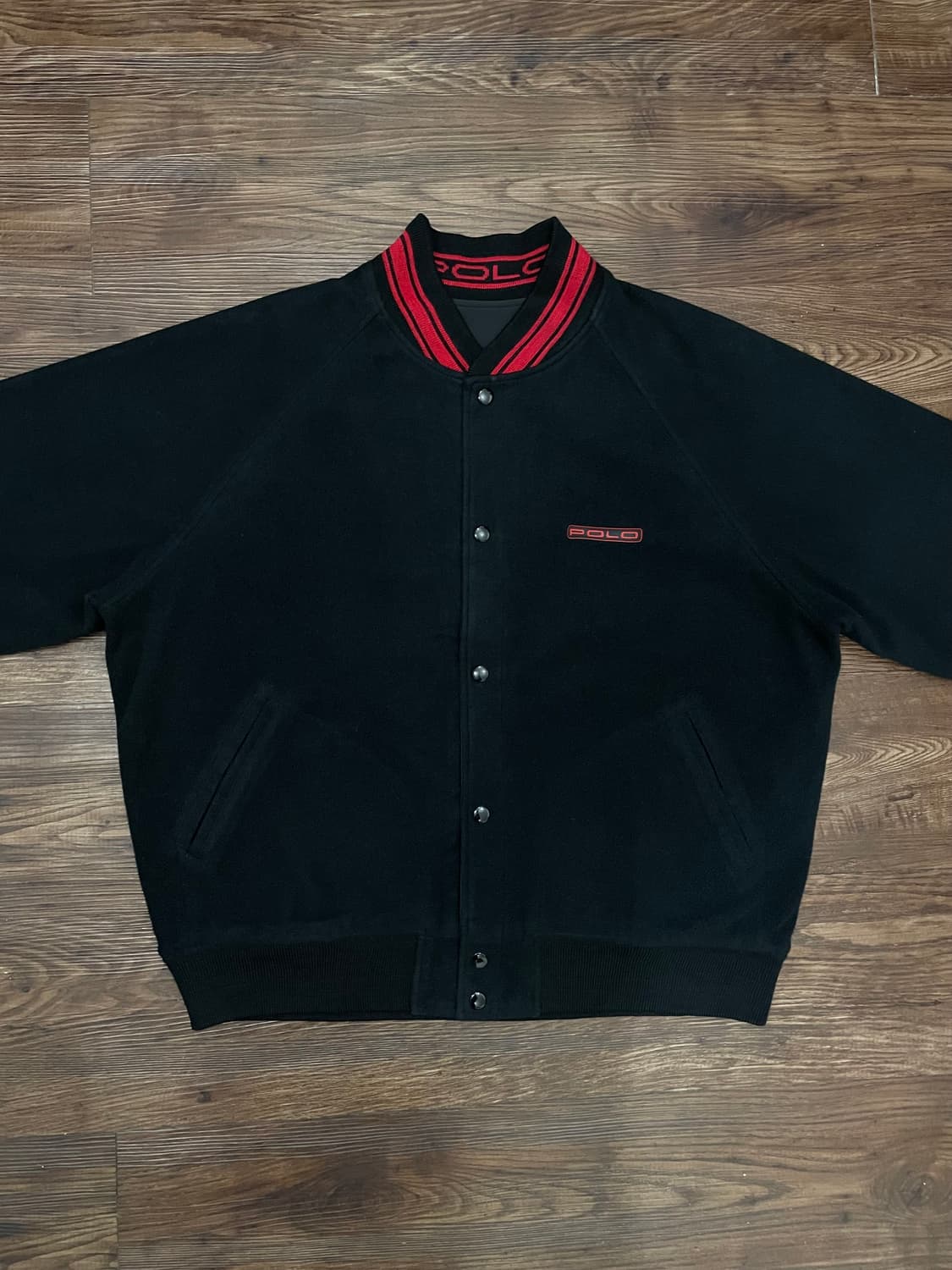 90s 폴로 랄프로렌 리버시블 플리스 바시티 자켓 상품이미지1