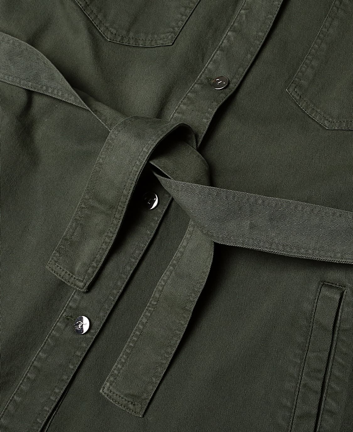 트라마로사 [Tramarossa] 올리브 그린 데님 이태리 벨티드 자켓 상품이미지4