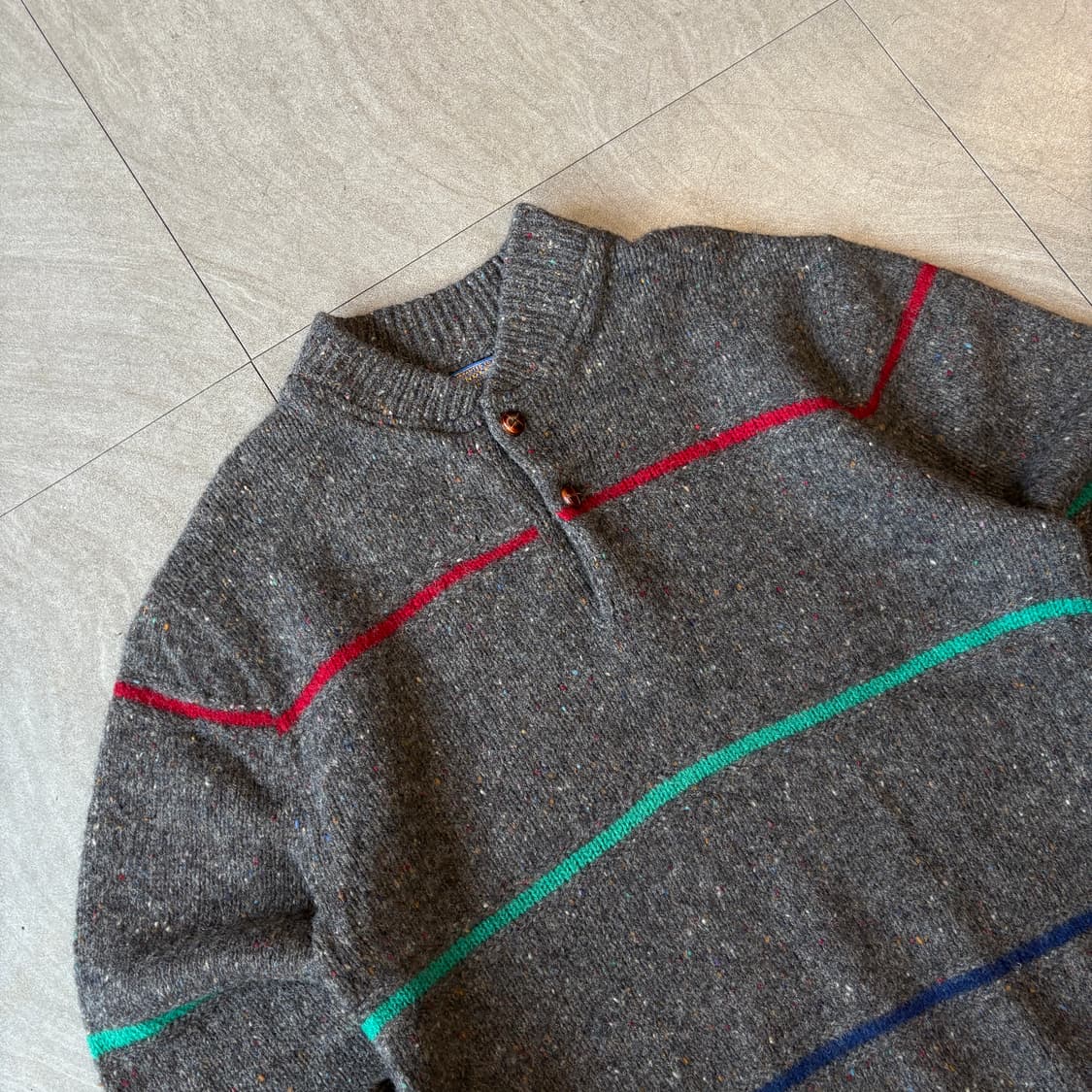 80s 80년대 미국 생산 펜들턴 울 니트 상품이미지2