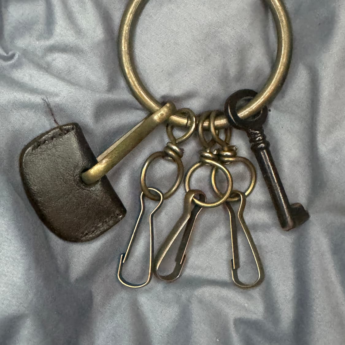 빈티지 스타일 브라스 키체인 열쇠고리 키링 세트 상품이미지3
