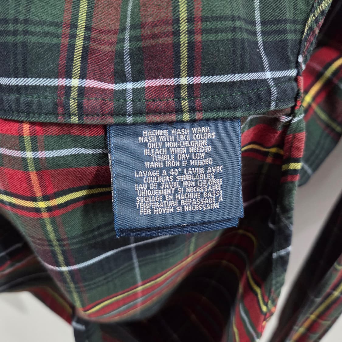 폴로랄프로렌 버튼다운 체크셔츠 XL(20) 상품이미지4