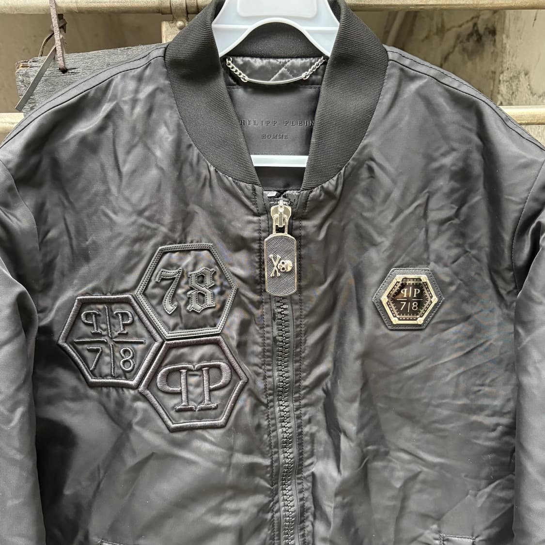 [M] 필립플레인 블루종 프린팅 봄버자켓 상품이미지3